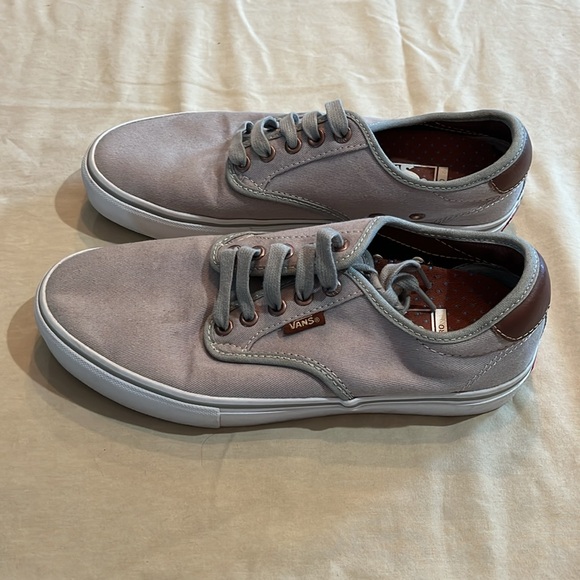 Vans Chima Ferguson Pro. Brushed Twill Grey Skate Shoe. Size 7.5 - Picture 4 of 14